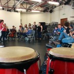 Group of musicians and percussion